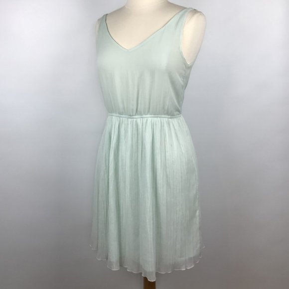 Zara Trafaluc Chiffon Pleated Sleeveless Mini - Picture 3 of 6